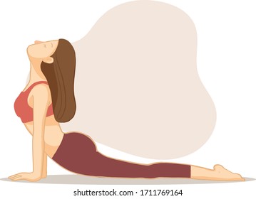Foto de perro orientada hacia arriba Imagen vectorial de la Salución del sol (Surya Namaskara)