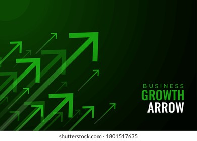 upward green arrows of business sale growth