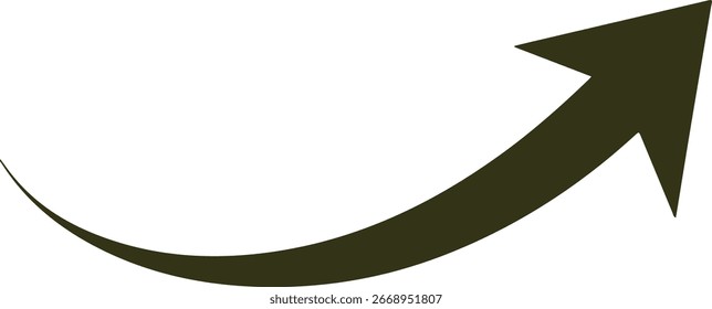 Ilustración vectorial ascendente de la flecha del crecimiento en el fondo blanco, éxito del negocio, progreso financiero, tendencia creciente