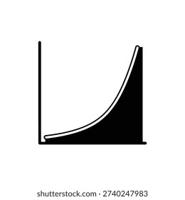 Upward Growth Curve Analytics Graph Icon