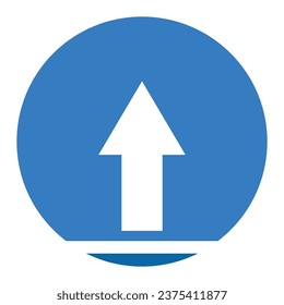 diseño de ilustración vectorial de icono ascendente