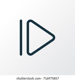 Upward Outline Symbol. Premium Quality Isolated Slow Forward Element In Trendy Style.