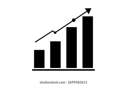 Upward Trend: Bar Graph and Line Chart Showing Growth and Progress