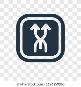 Upward vector icon isolated on transparent background, Upward transparency logo concept