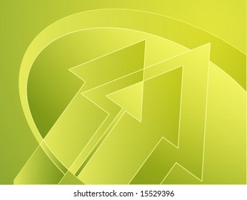 Upwards Forward Moving Arrows Abstract Design Illustration