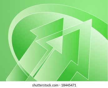 Upwards Forward Moving Arrows Abstract Design Illustration