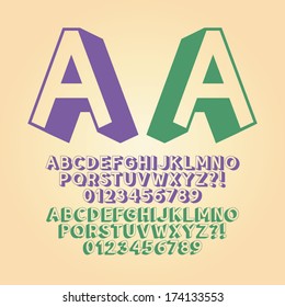 Upwards Isometric Alphabet and Digit Vector