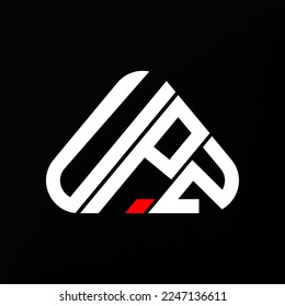 Logo de la carta UPZ diseño creativo con gráfico vectorial, logotipo UPZ simple y moderno.