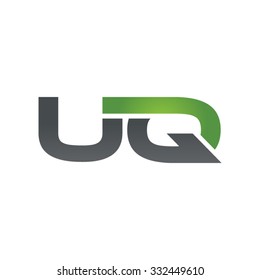 UQ company linked letter logo green