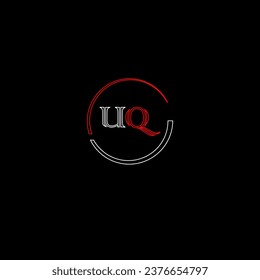 UQ creative modern letters logo design template