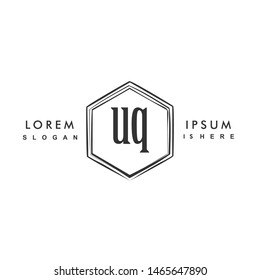 UQ Initial beauty monogram logo vector