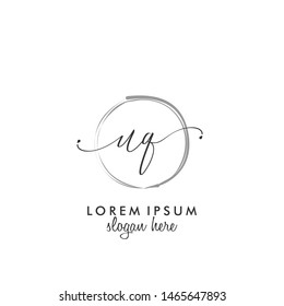 UQ Initial beauty monogram logo vector
