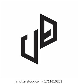 UQ Initial Letters logo monogram with up to down style