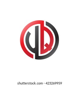 UQ initial letters looping linked circle logo red black