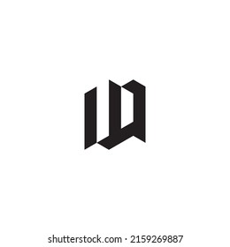 UQ initial logo letters in high quality professional design that will print well across any print media