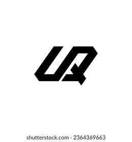 Logotipo UQ, Monograma UQ, Logo Inicial UQ, Logo De La Carta UQ, Icono Creativo, Vector