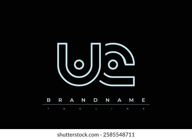 UQ Technology Letter Logo Template. This tech letter logo is a graphic mark that uses letters to represent a technology company.