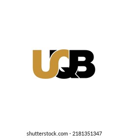 UQB letter monogram logo design vector