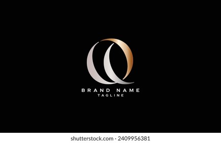 UQO, UOQ, QUO, QOU, OQU, OUQ, UQ, QU, Abstract initial monogram letter alphabet logo design