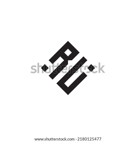 UR abstract geometric concept logo in high quality professional design that will be best for street style Imagine de stoc © 