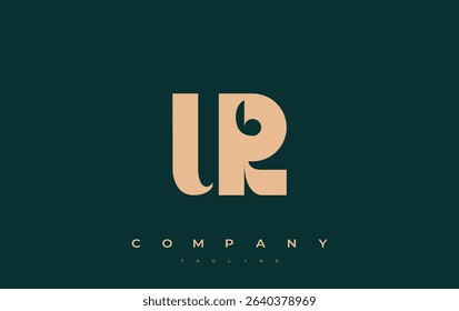 UR Abstract Geometric Logo Design. Modern and elegant logo design with simplistic typography elements, showcasing branding excellence.