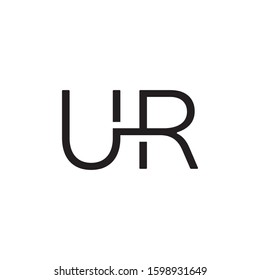 UR initial letter logo template vector icon design