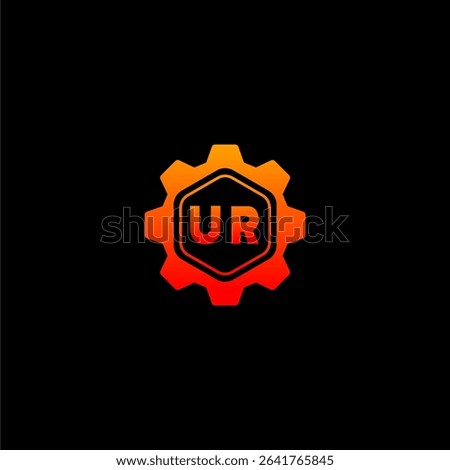 UR Initials Tech Logo Vector Art Icons and Graphics