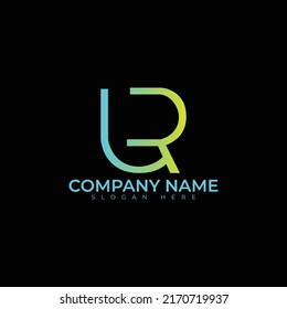 UR Letter logo vector illustration design