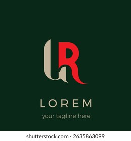 UR Letter Logo, vector logo image for your business or brand
