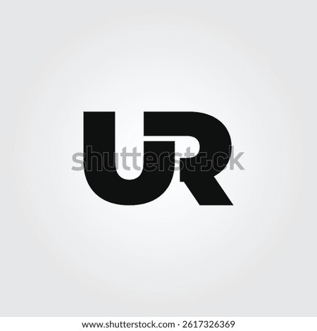 UR lettering logo icon 1 design illustration