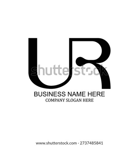 UR logo design featuring a modern, clean, and professional monogram style ideal for business branding, corporate identity, startups, creative agencies, technology companies, fashion brands, and digital platforms. This UR letter logo uses minimalist typography and a balanced composition that works perfectly for websites, social media branding, marketing materials, and print design. The unique and versatile UR logo concept helps create strong visual recognition and a premium brand identity suitable for multiple industries and professional use.