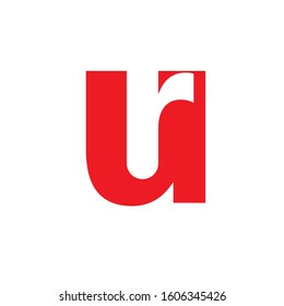 ur logo design simple modern template