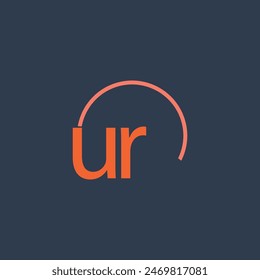 UR Logo design vector template