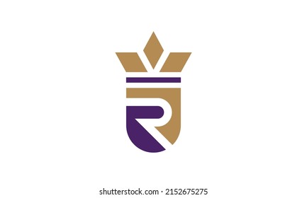 Ur Logo Letter Ur Crown Logo Stock Vector (Royalty Free) 2152675275 ...