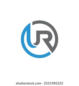 Monograma UR para aquellos que necesitan un diseño de logotipo que es simple pero se ve elegante
