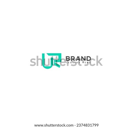 UR, RU letter branding logo Imagine de stoc © 