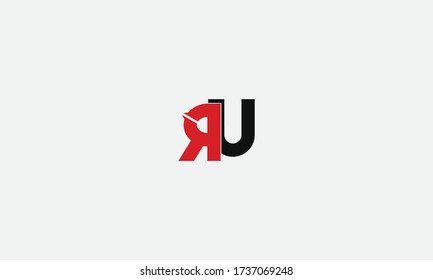 UR or RU letter logo. Unique attractive creative modern initial UR RU R U initial based letter icon logo