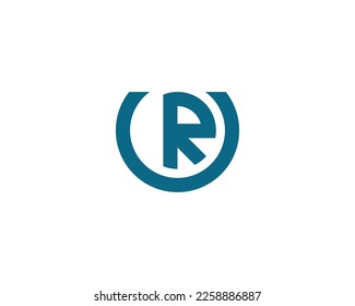 UR RU Logo design vector template