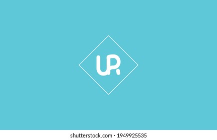 Diseño con logotipo RU U R con tipografía moderna creativa