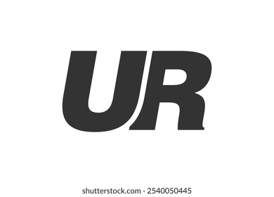 UR Techno Editable Font Logo For Corporate Branding. Bold, Futuristic Design With Unique Typographic Ideas. Minimal Custom Type And Dynamic Letter Variations For Promotion, Printing, And Book Titles