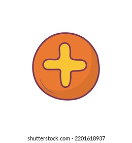 Uranus gefüllte Umrissbilder Design Illustration. Media Control Symbol auf weißem Hintergrund EPS10-Datei