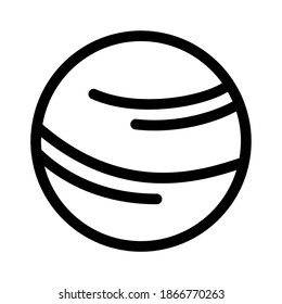 Uranus icon on white background. Element for space design. Science space object
