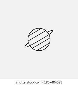 Uranus icon sign vector,Symbol, logo illustration for web and mobile