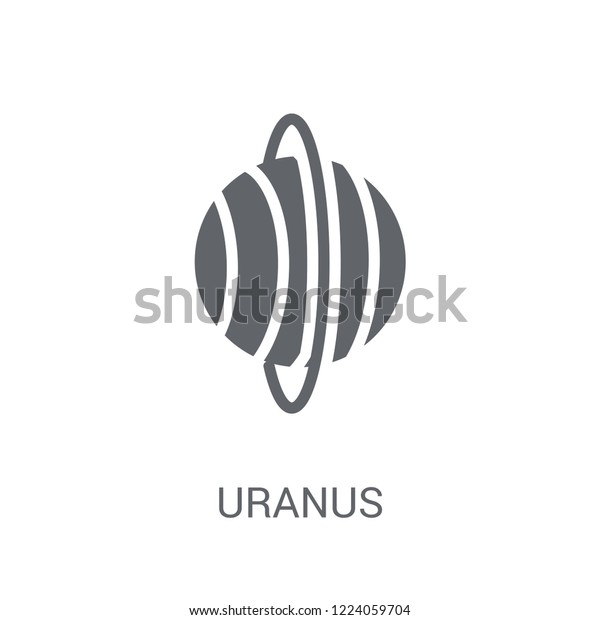 Uranus icon. Trendy Uranus logo concept on white\
background from Astronomy collection. Suitable for use on web apps,\
mobile apps and print\
media.