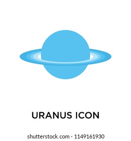 Uranus icon vector isolated on white background for your web and mobile app design, Uranus logo concept