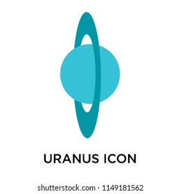 Uranus icon vector isolated on white background for your web and mobile app design, Uranus logo concept