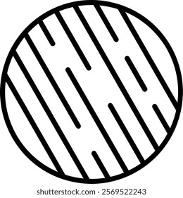 Uranus Line Vector Icon Design