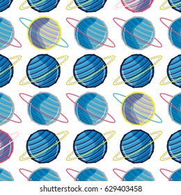 uranus planet in the galaxy space background