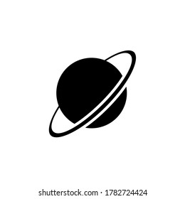 Uranus planet icon vector. Uranus planet simple sign, logo. 