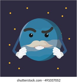 uranus planet illustration design